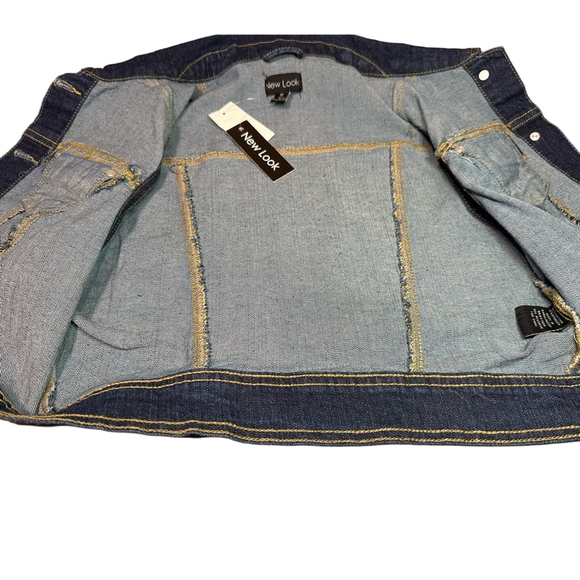 New Look Jean button up vest SIZE MEDIUM - Picture 2 of 6